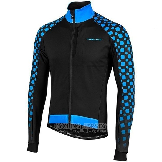 2019 Cycling Jersey Nalini Crit 3l 2.0 Black Blue Long Sleeve And Bib Tight